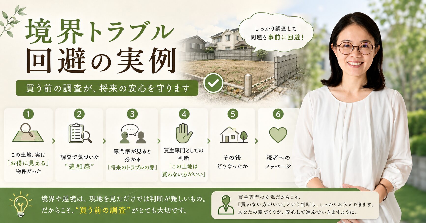 境界トラブル回避の実例